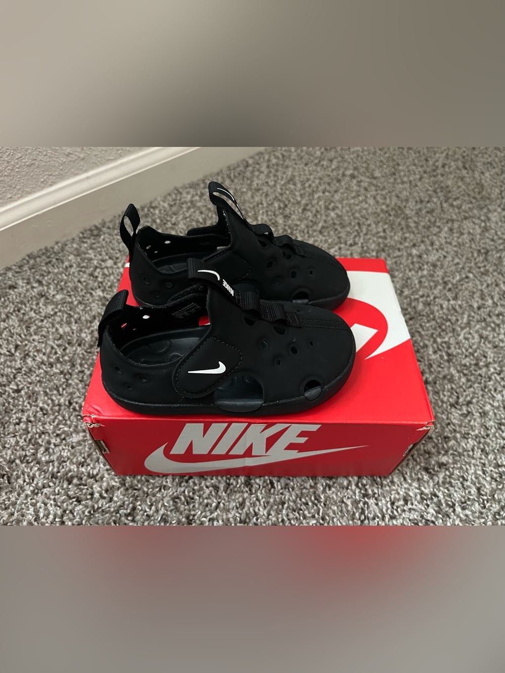 Nike Kids' Black Water-Friendly Sandals